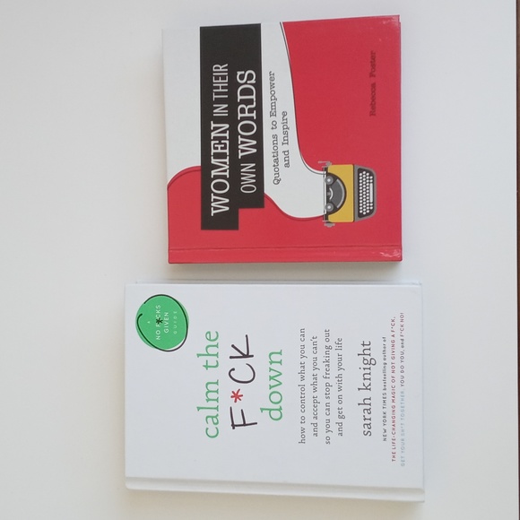 *Relisted* Set of 2 Books Calm The F* Down & Women In Their Own Words - Picture 7 of 12